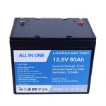 Lifepo4 Litium-ioonbattery 12v 80Ah