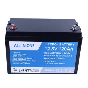 Herlaaibare battery 12V 120Ah litiumioonbattery