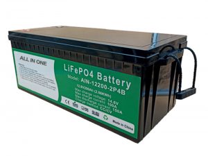 ALLES IN EEN 2.56KWh 2000 siklusse 12v battery lewensdepo4 200ah litiumpakket vir elektriese voertuig