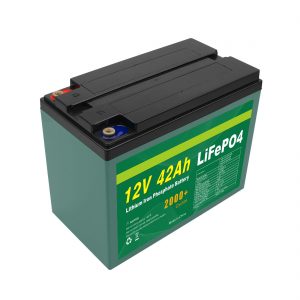 Onderhoud aangepas Solar 12v 40ah 42ah Lifepo4 Cell Lifepo4 Battery Pack met BMS