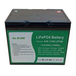 ALL IN ONE Silindriese 2000 siklusse litiumbattery 12v60Ah-batterypak vir energieopberging