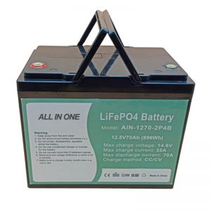 Herlaaibare 896Wh lifepo4 battery 12V 70Ah vir elektriese vechile