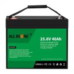 25.6V 40Ah litium yster fosfaat battery/vervanging