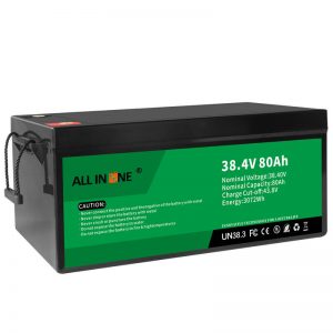 38,4V 80Ah LiFePO4 loodsuur vervanging van litiumioonbattery, 36V 80Ah