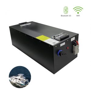 buigsame persoonlike LiFePO4 16S1P 48V 100Ah herlaaibare batterye Akku vir mariene boot- en jagbatterypakket met Bluetooth